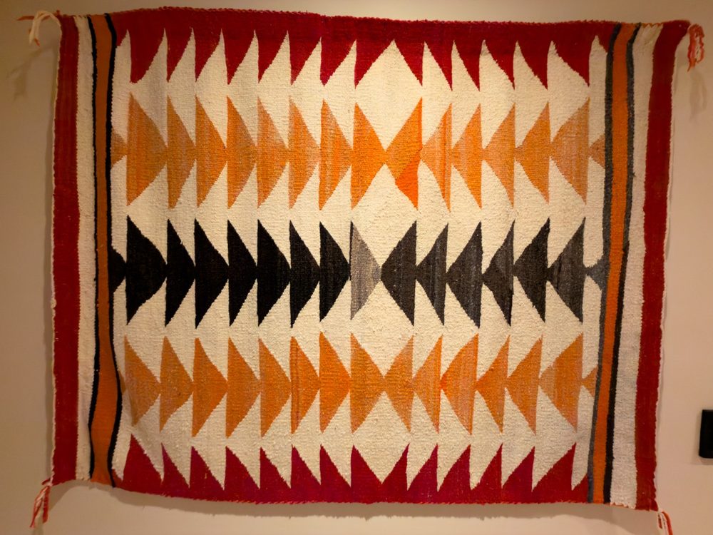 Log Cabin Hallway Triangle Tapestry